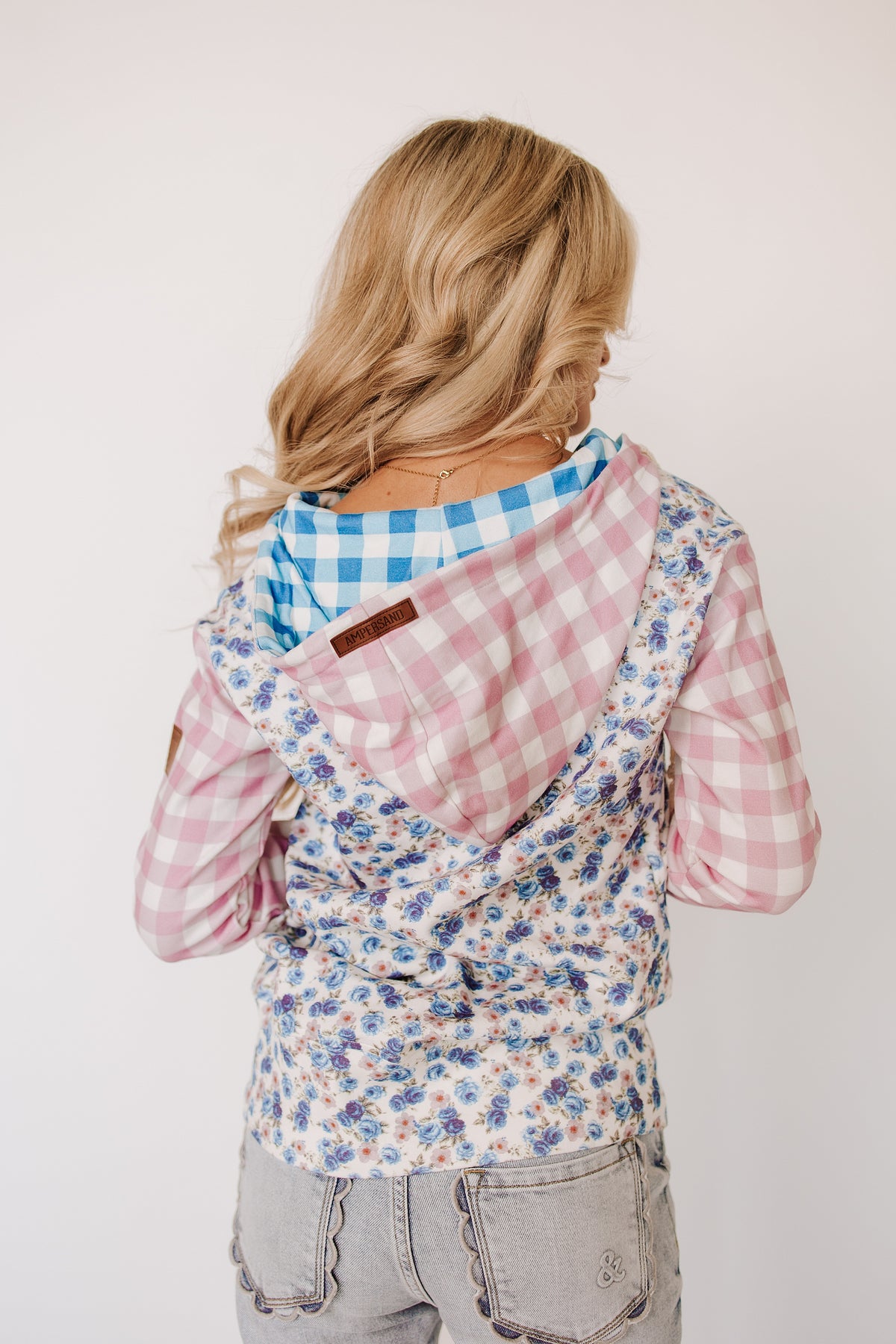FullZip Sweatshirt - Gingham Garden