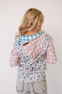 FullZip Sweatshirt - Gingham Garden
