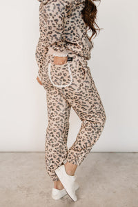 Comfort Zone Joggers - Leopard Lace