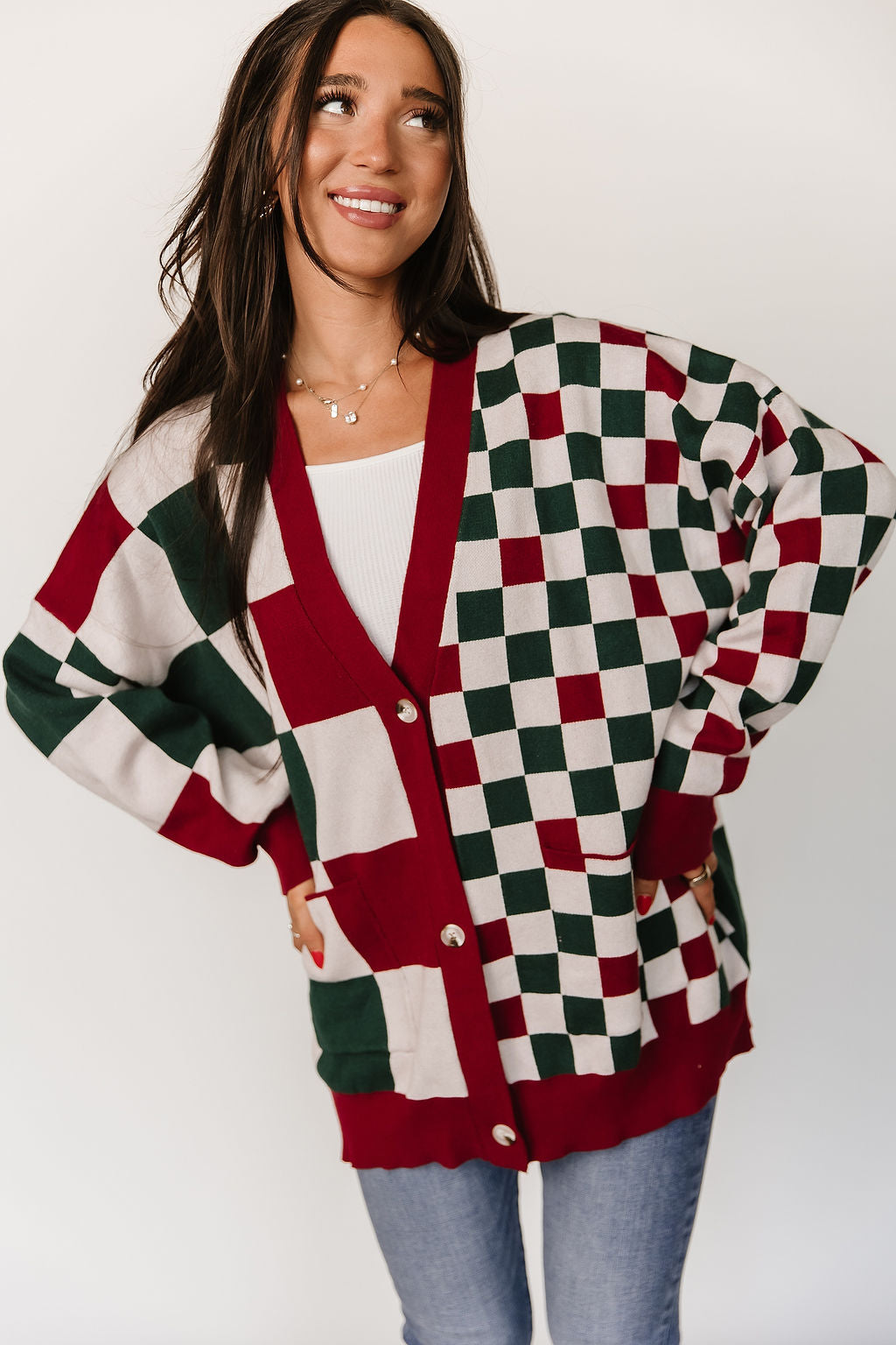 Oversized Cardigan - Checking It Twice