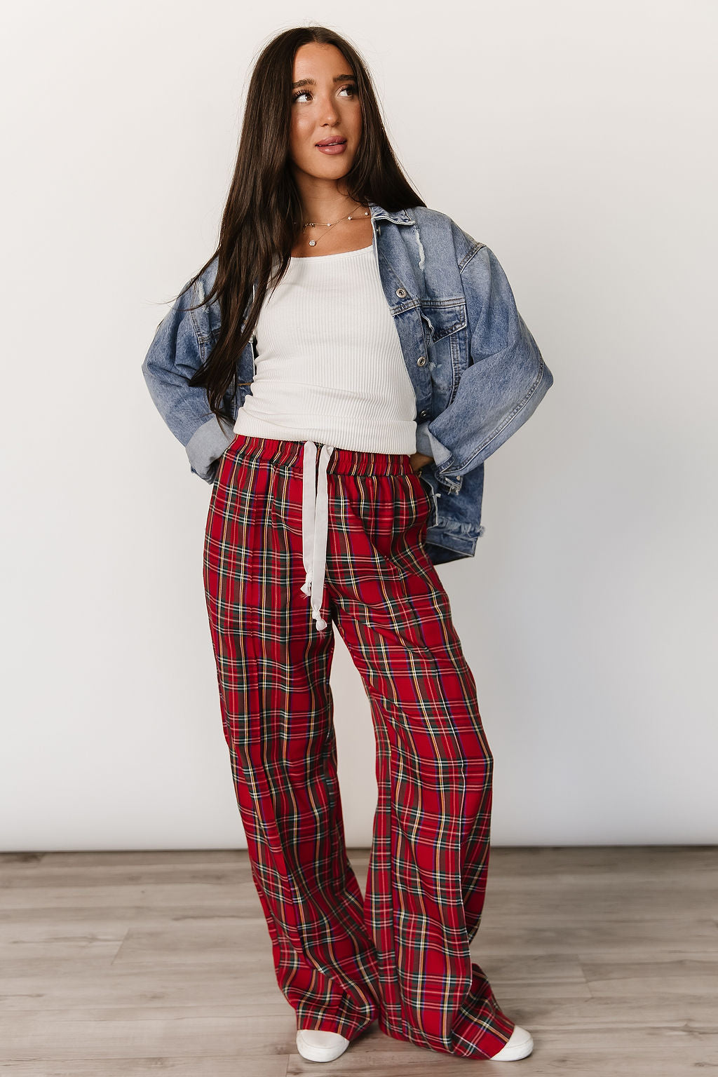 Everywear Pant - Red Plaid
