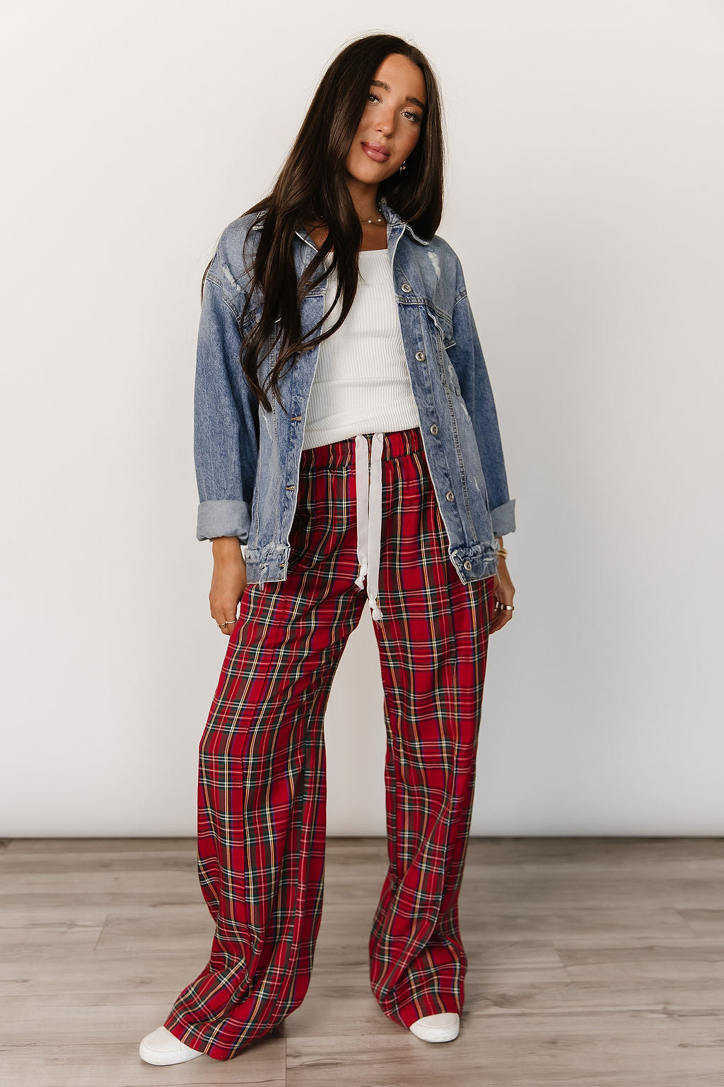 Everywear Pant - Red Plaid