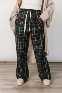 Everywear Pant - Green Plaid