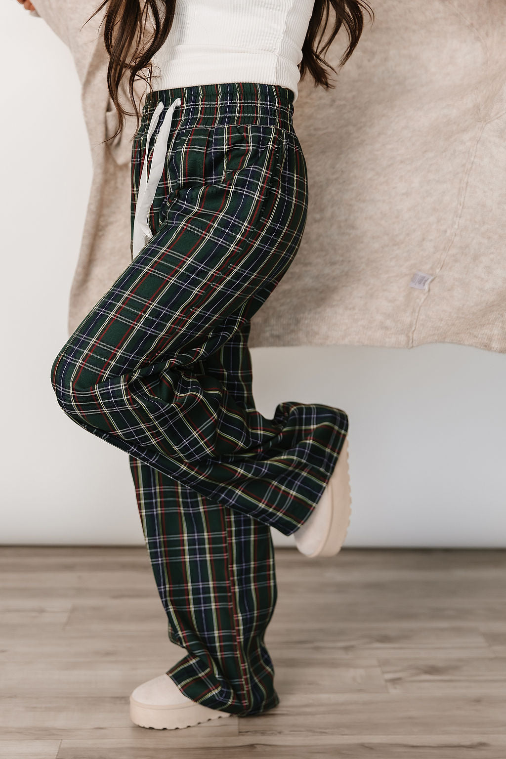 Everywear Pant - Green Plaid