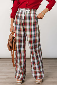 Everywear Pant - White Plaid
