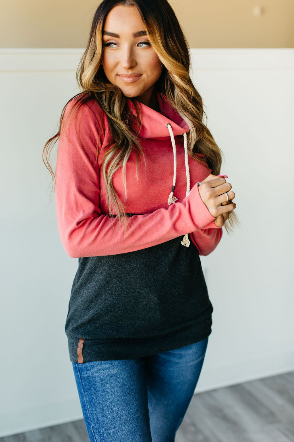 CowlNeck Sweatshirt - Autumn in the Park