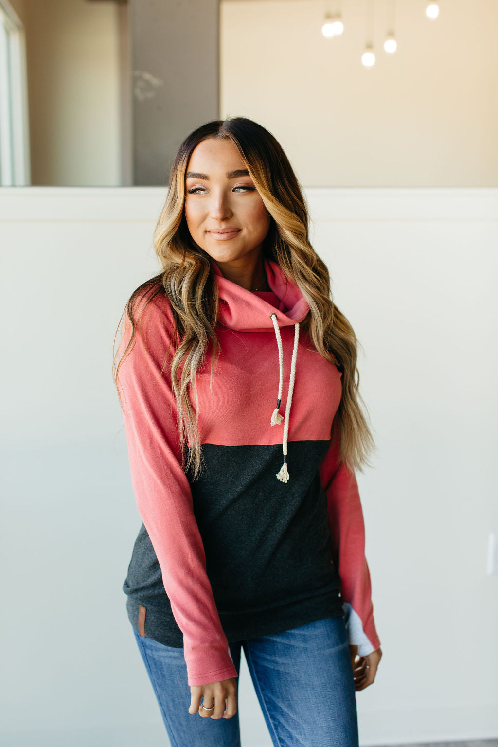 CowlNeck Sweatshirt - Autumn in the Park