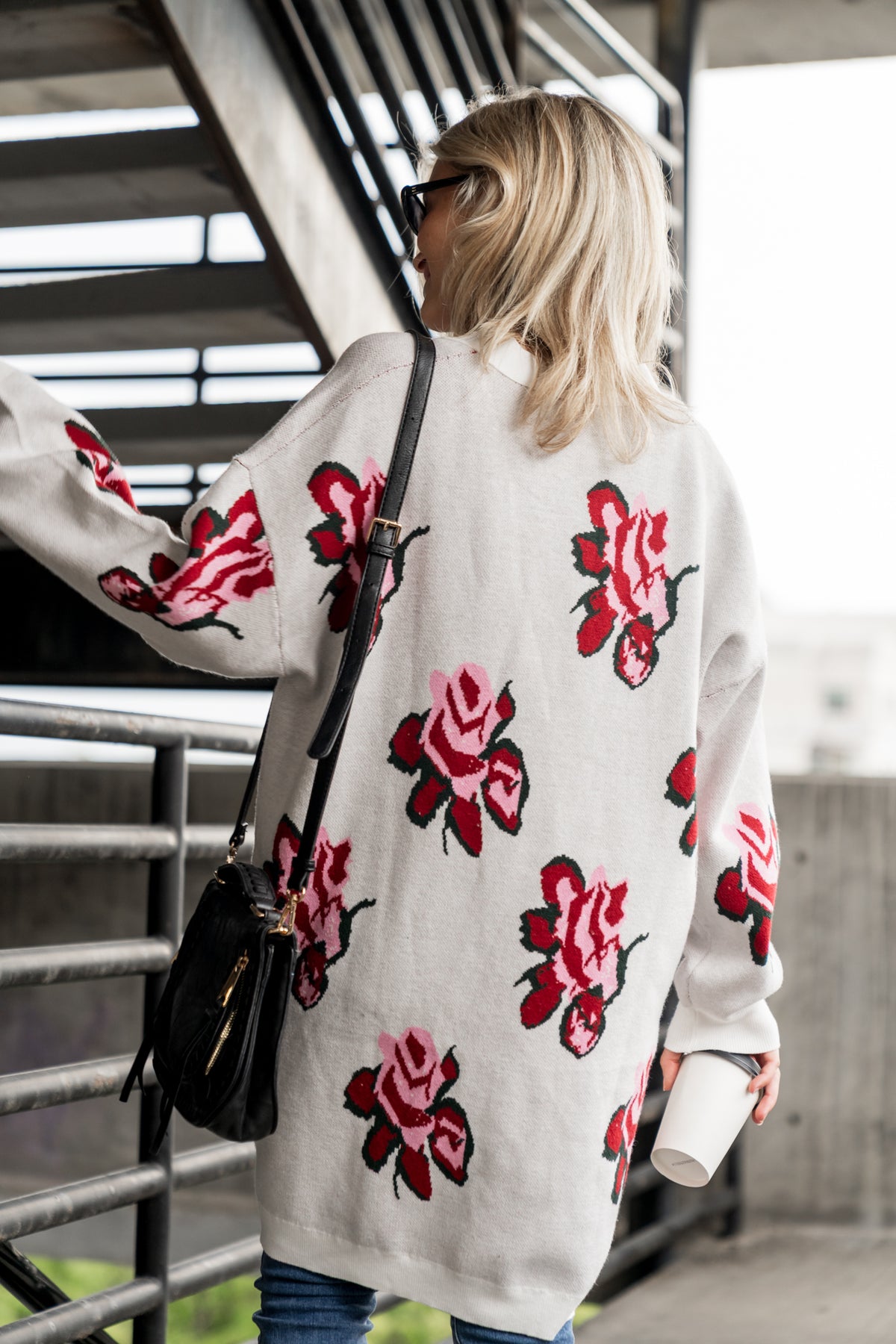 Oversized Cardigan - Pretty In Petals