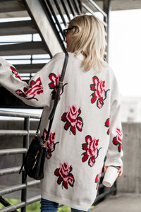 Oversized Cardigan - Pretty In Petals