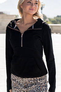 HalfZip Sweatshirt - Midnight Rose