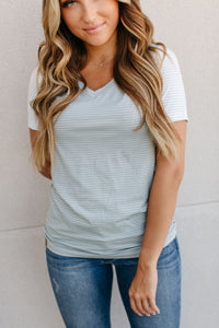 Accent LuLu Tee - Sky Blue