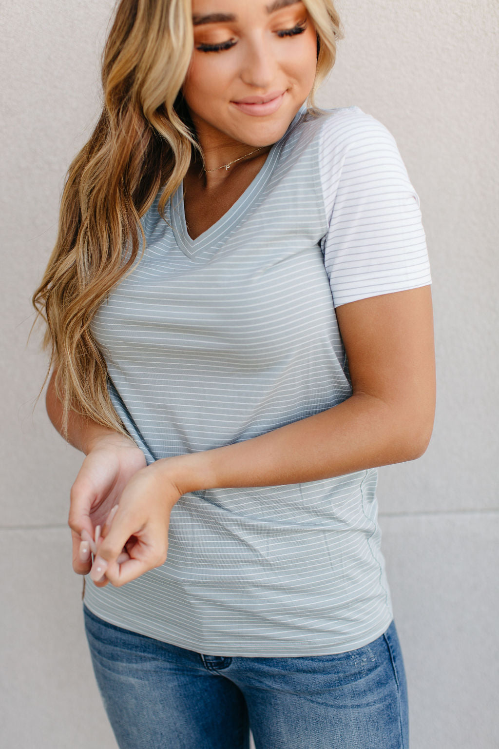 Accent LuLu Tee - Sky Blue
