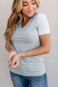 Accent LuLu Tee - Sky Blue