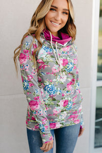 DoubleHood™ Sweatshirt - Floral Frenzy