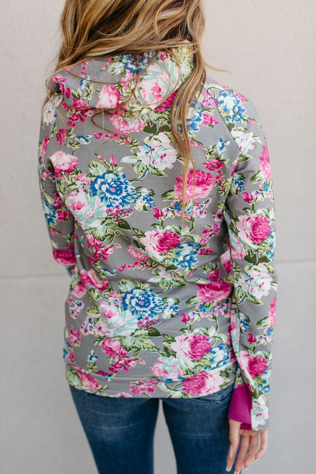 DoubleHood™ Sweatshirt - Floral Frenzy