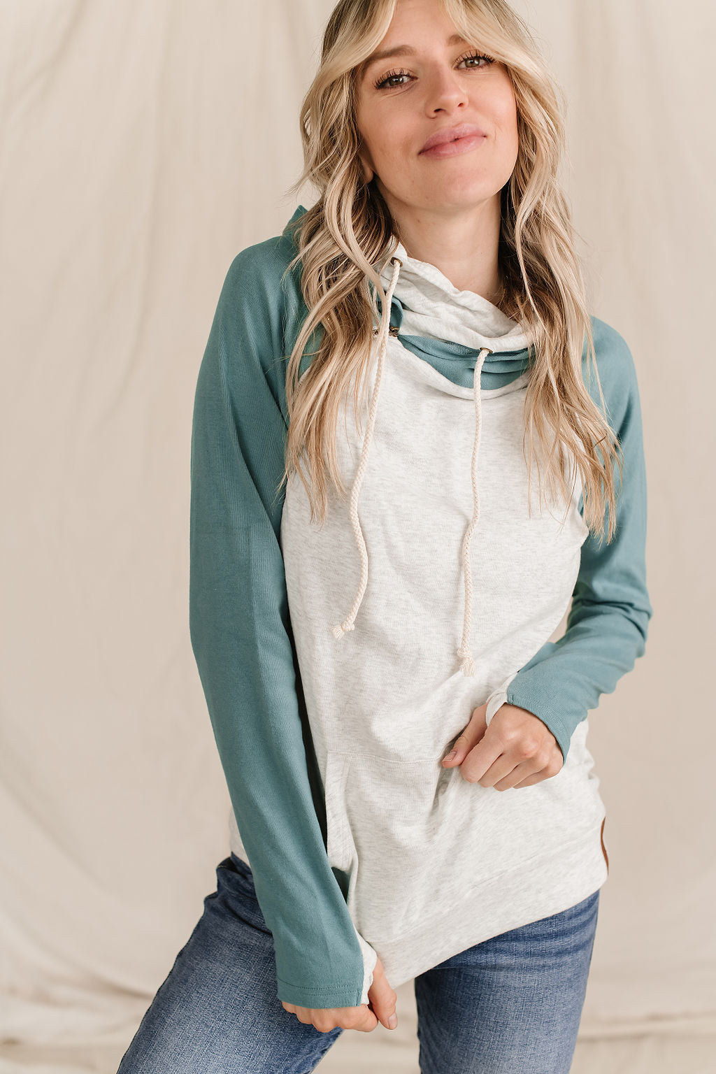 Ampersand Avenue Basic DoubleHood Sweatshirt Anchorage