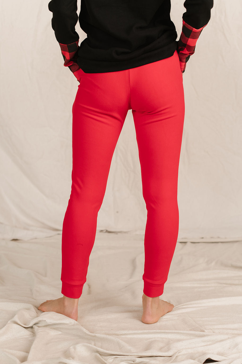 Performance Fleece Joggers - Candy Apple