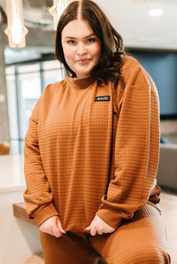 Quilted Pullover - Copper