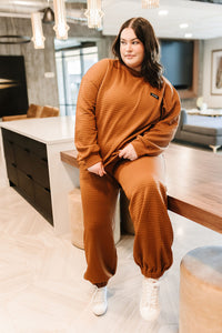 Quilted Pullover - Copper