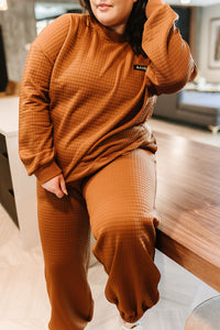 Quilted Pullover - Copper