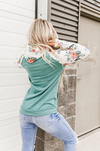 DoubleHood® Sweatshirt - Once & Floral