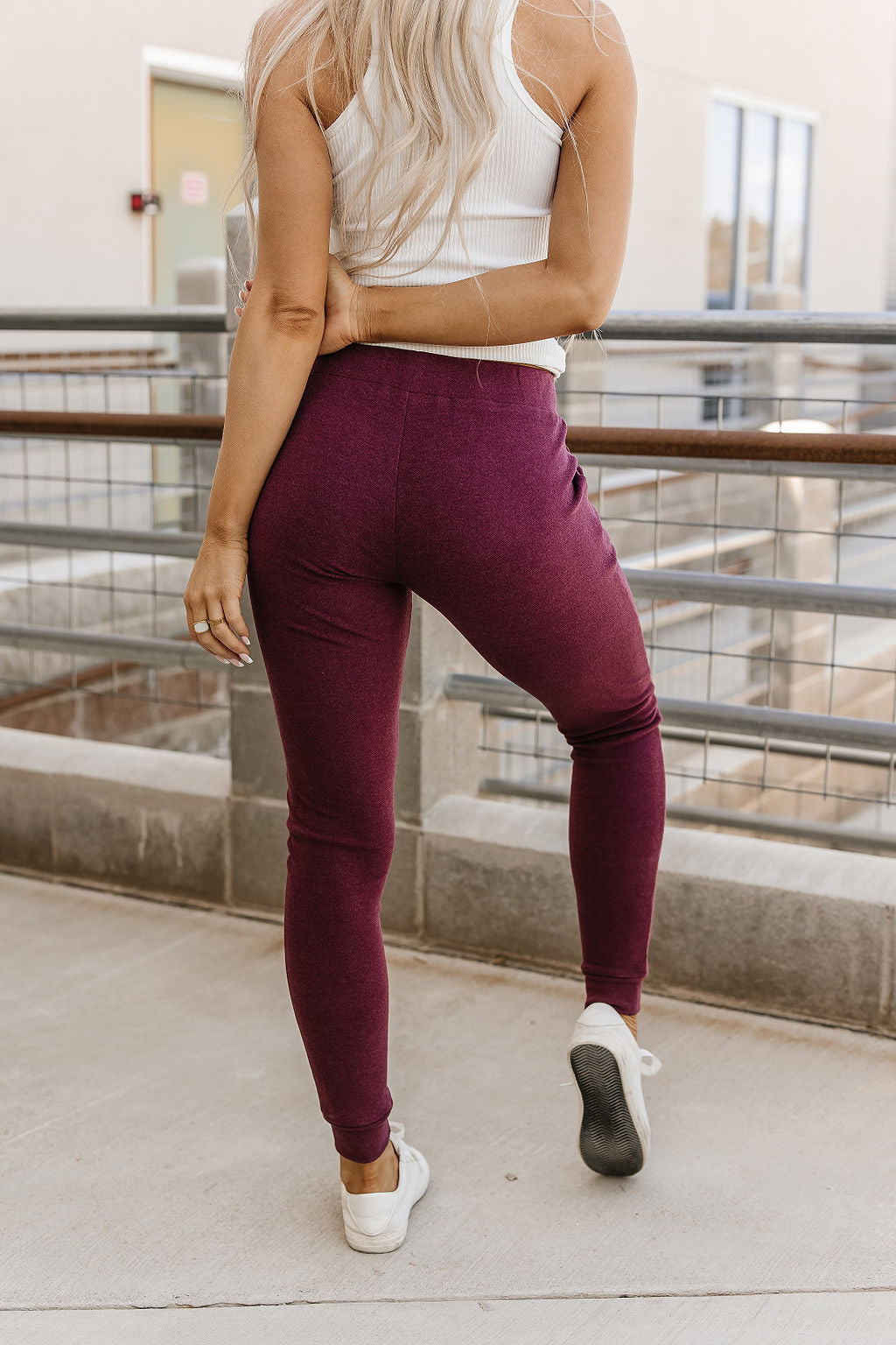 Performance Fleece Joggers - Wine