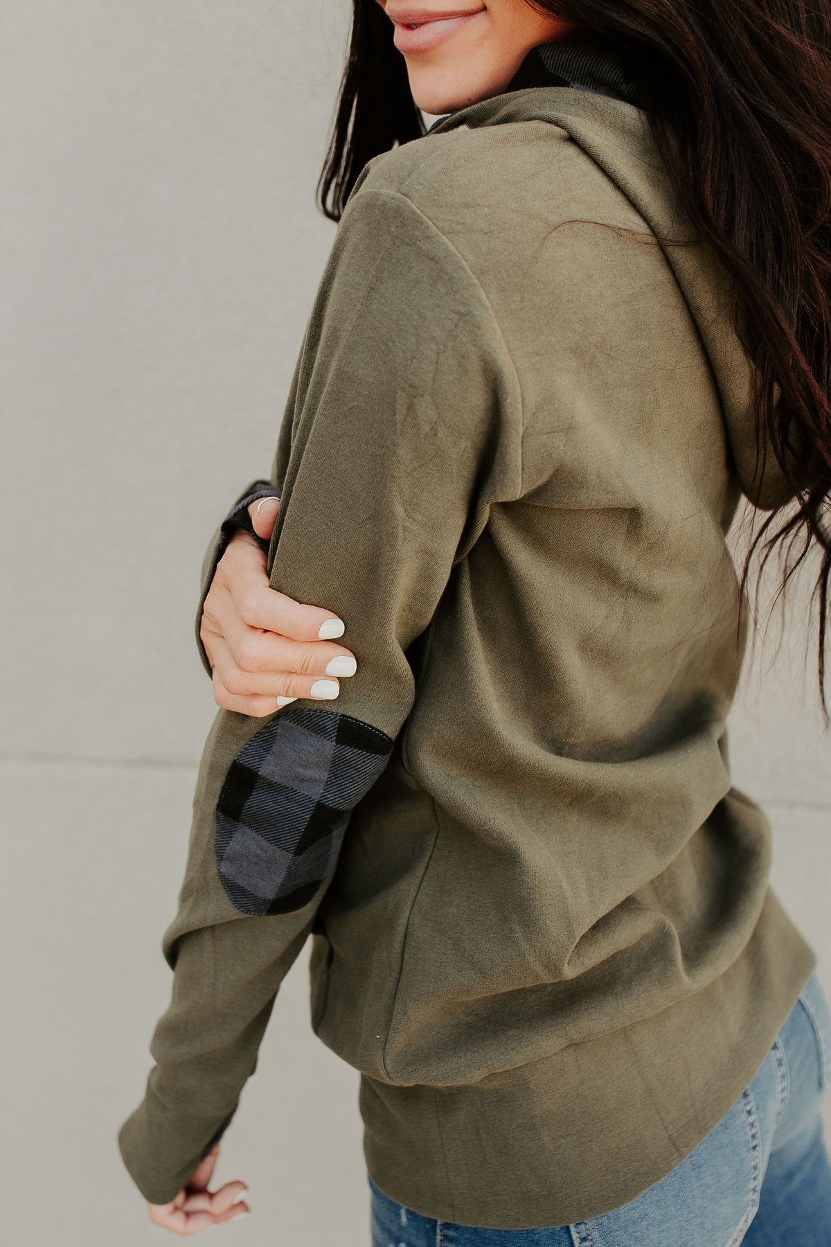 HalfZip Sweatshirt - Plaid About You Olive