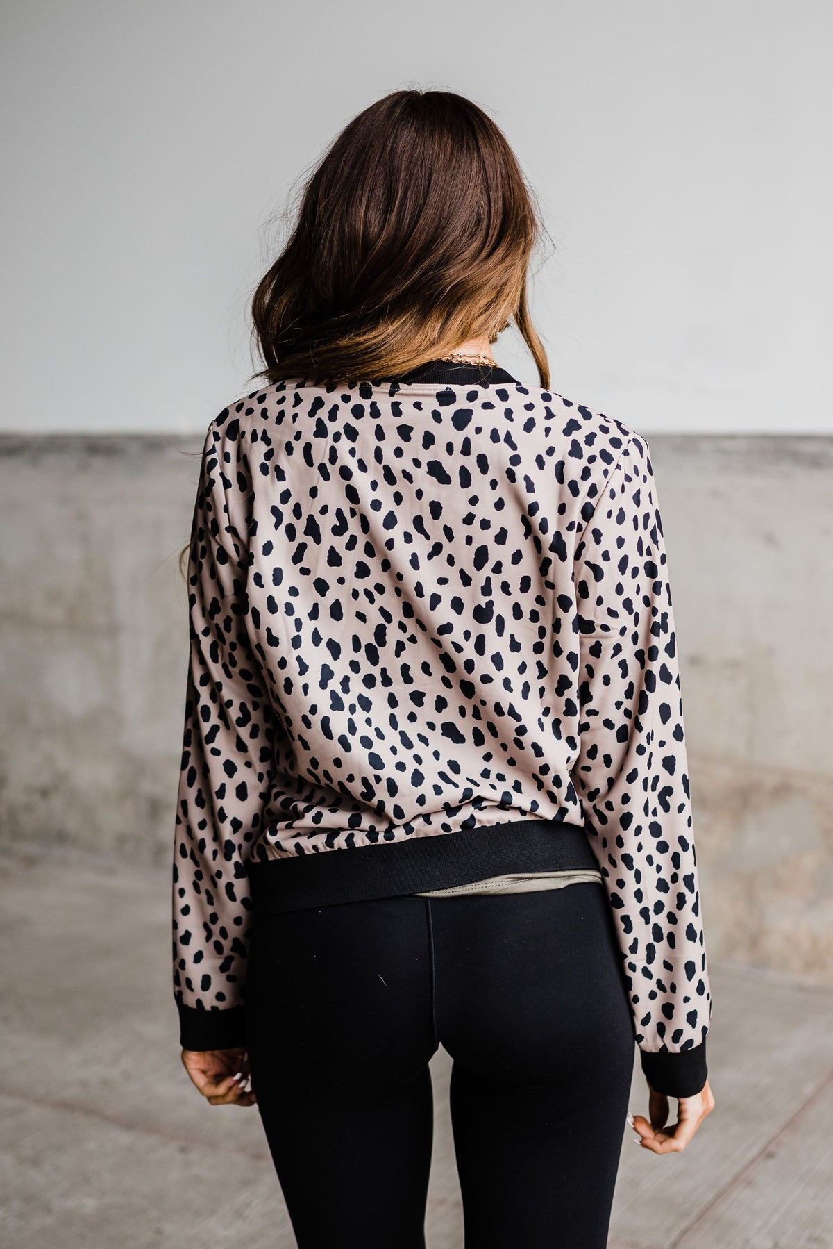 Essential Bomber Jacket - Dusty Cheetah