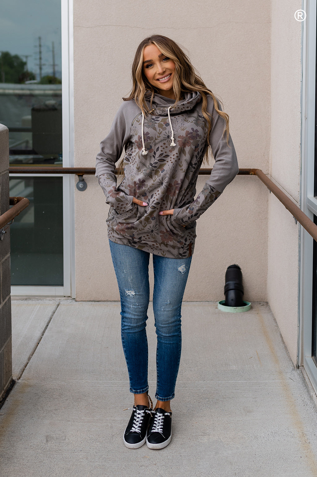 DoubleHood™ Sweatshirt - Slate Escape