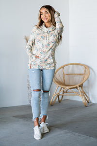 CowlNeck Sweatshirt - Coconut Kiss