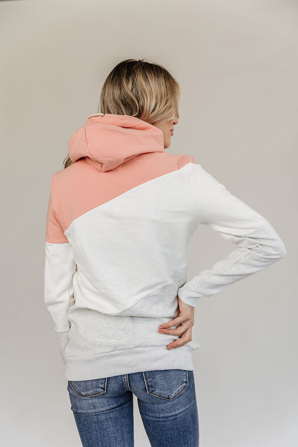 SingleHood Sweatshirt - Pink Layers