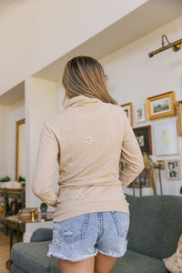 CowlNeck Sweatshirt - Feeling Butterflies