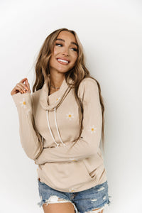 CowlNeck Sweatshirt - Feeling Butterflies