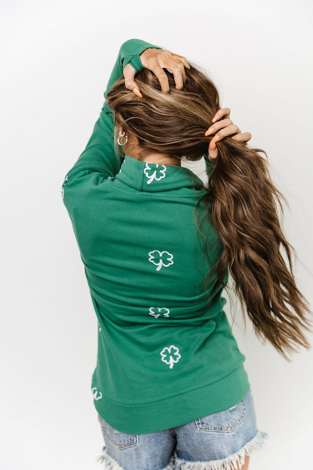 CowlNeck Sweatshirt - Bit Of Luck