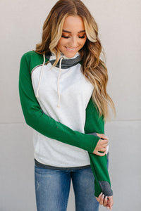 DoubleHood™ Sweatshirt - Forest Baseball