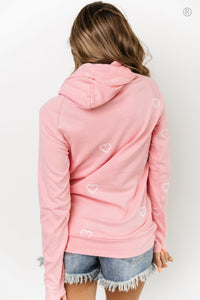 DoubleHood® Sweatshirt - Perfect Two Pink