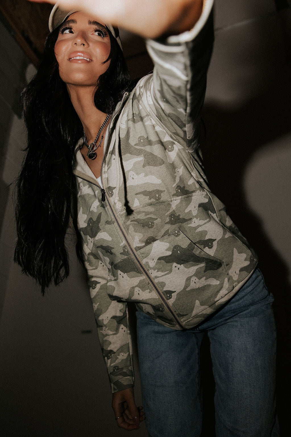 FullZip Sweatshirt - Peek-A-Boo Camo