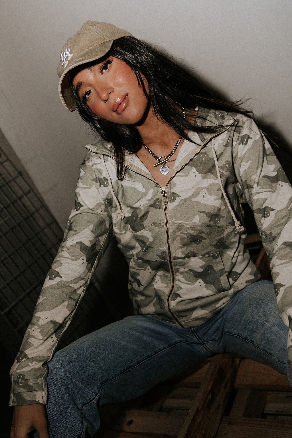 FullZip Sweatshirt - Peek-A-Boo Camo