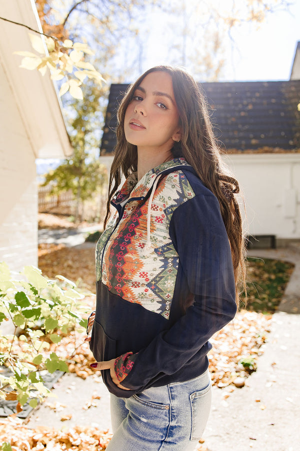 HalfZip Sweatshirt - Ride Into The Sunset