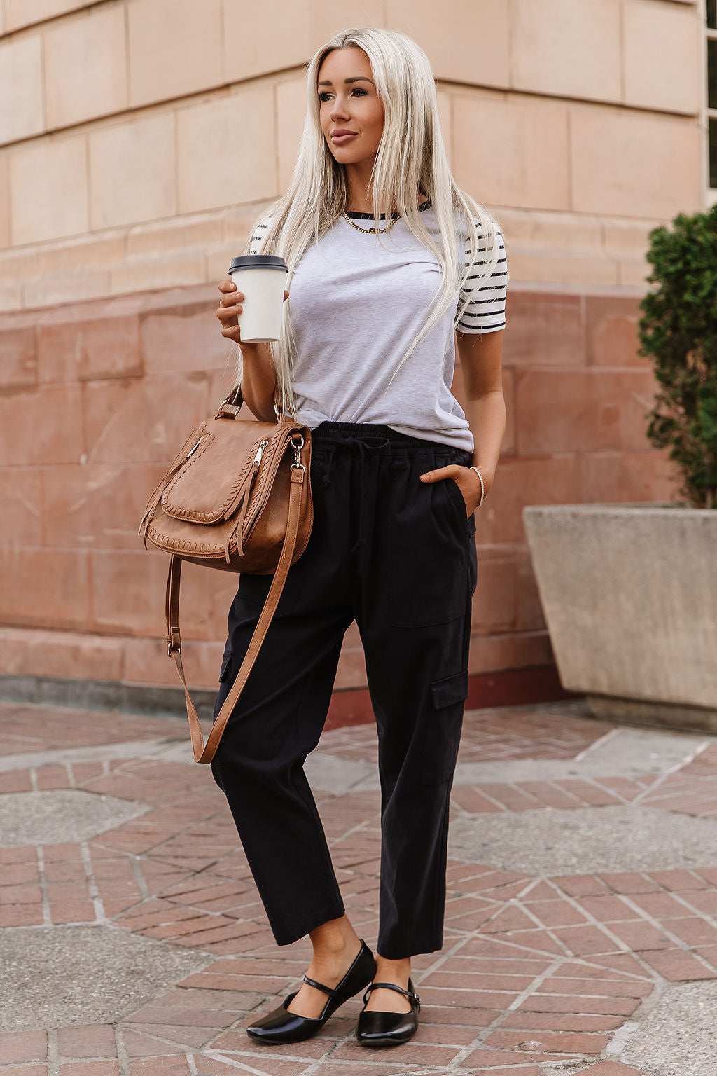 Cargo Cutie Crop Pant - Black