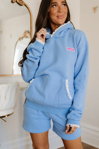 Comfort Zone Hoodie - Blue Lace