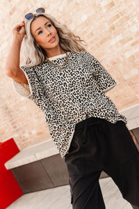 Boyfriend Tee - Layover Leopard