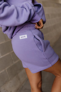 Comfort Zone Shorts - Lavender