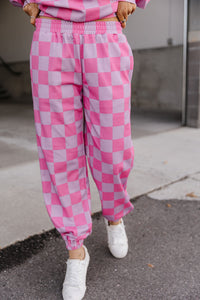 University Joggers - Rosy Daydream