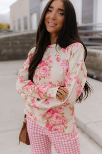 University SideSlit Pullover - Petal Season