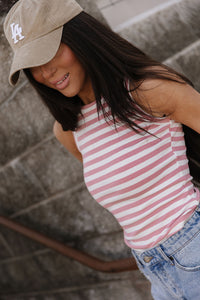 Stripe Tank - Blush