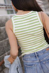Stripe Tank - Lime