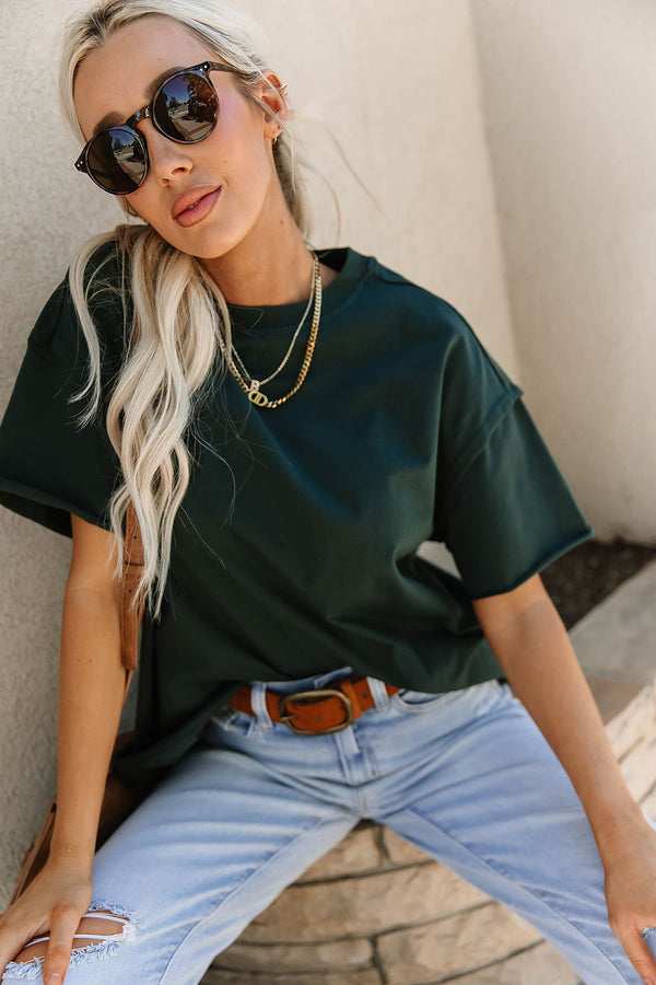 Preorder: Boyfriend Tee - Pine