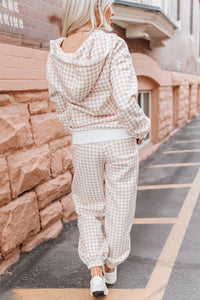 Comfort Zone Joggers - Gingham Lace