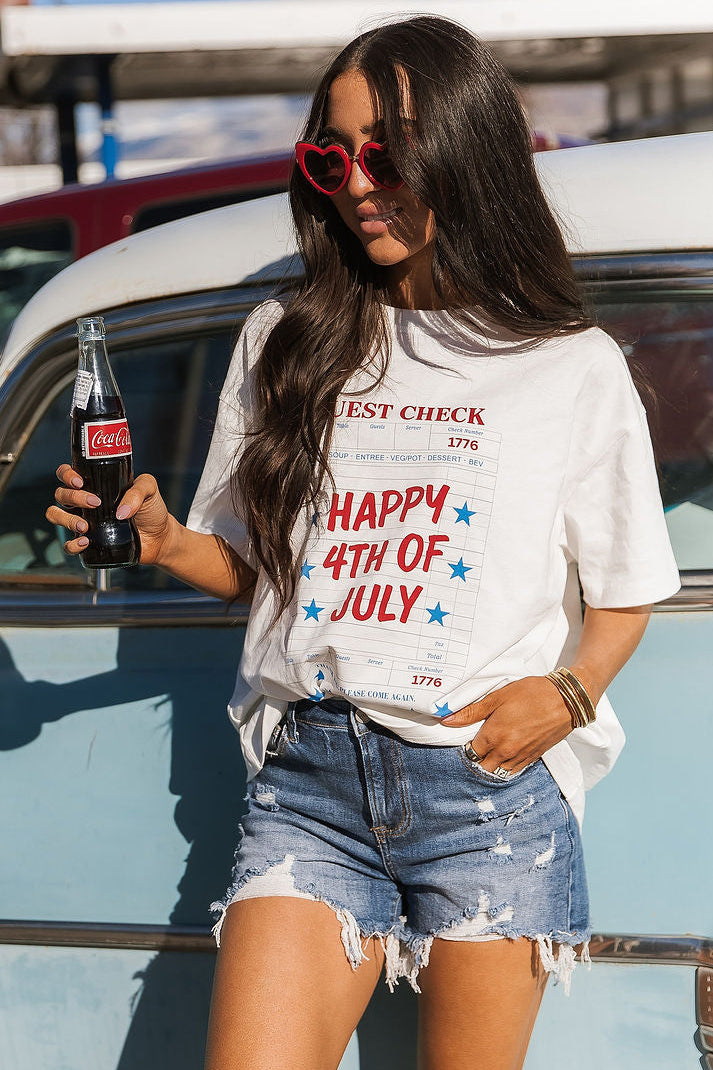 Boyfriend Tee - Check Please